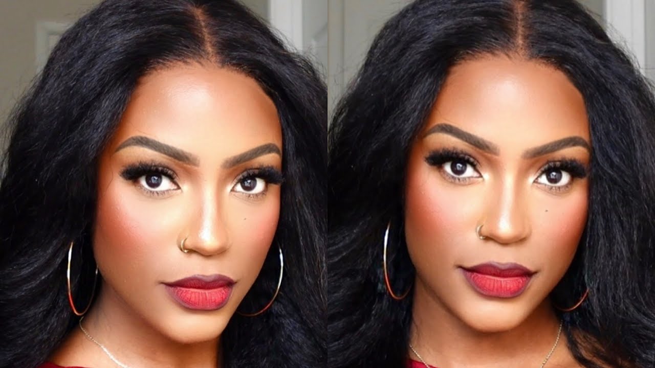 FULL GLAM MAKEUP TUTORIAL FOR BLACK/BROWN SKIN