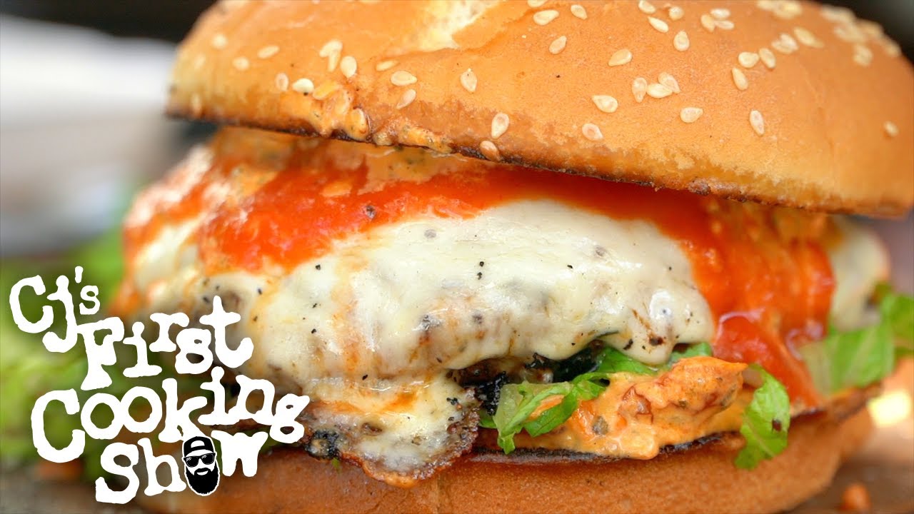 CHEESY LOADED ITALIAN BURGER | CJ's First Cooking Show | Blackstone Griddles