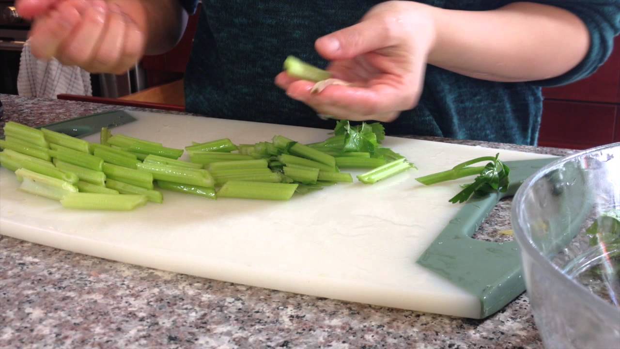 Chinese Celery Prep