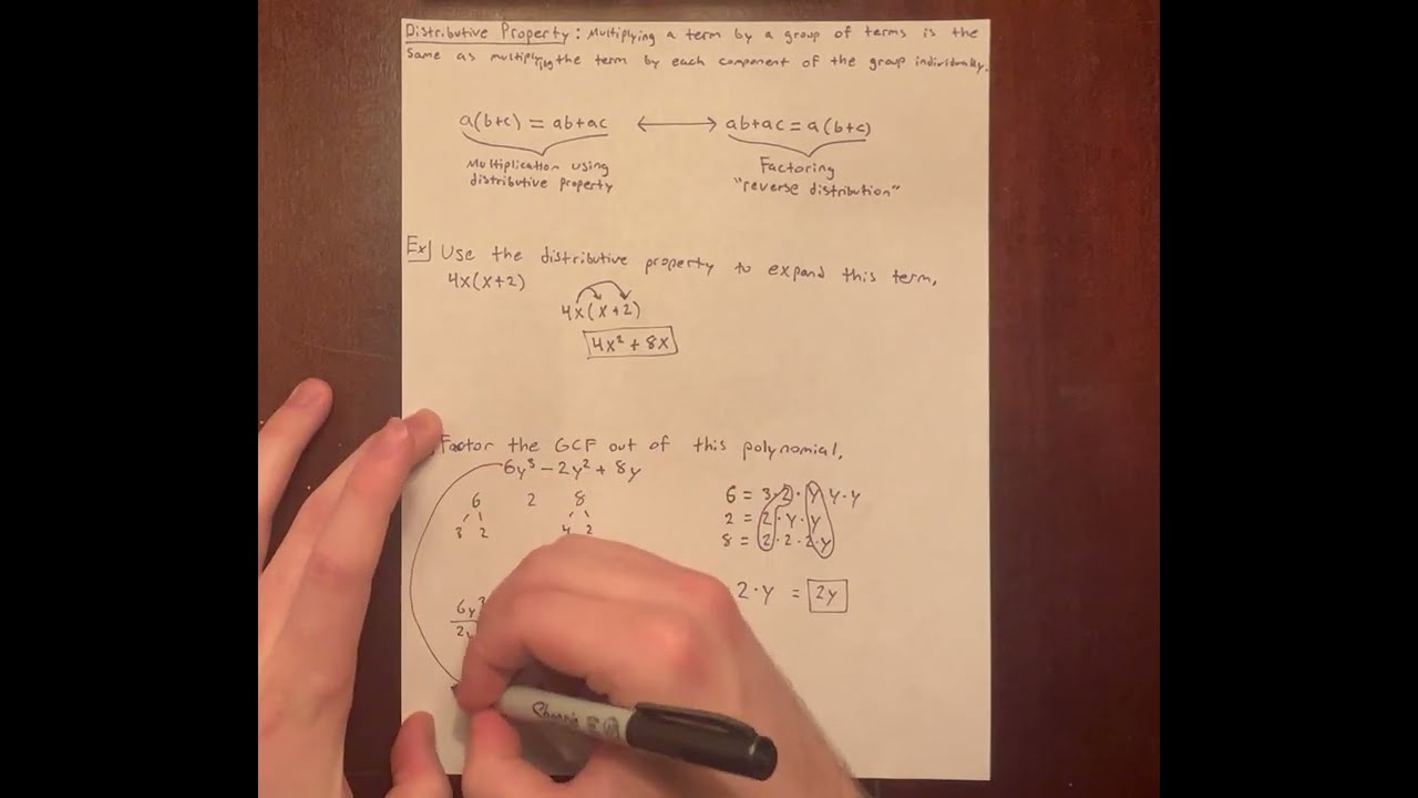 Section 6.1: How To Use The Distributive Property and Factor