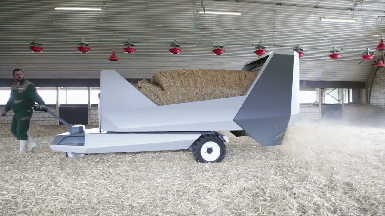 Rehmus e.Spreader voll-elektrischer Strohverteiler