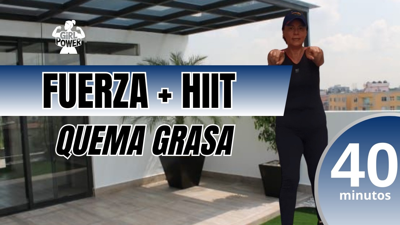 Cardio HIIT + Rutina de Fuerza con Mancuernas | Quema Grasa y Gana Fuerza +50@Activa_y_Plena50​