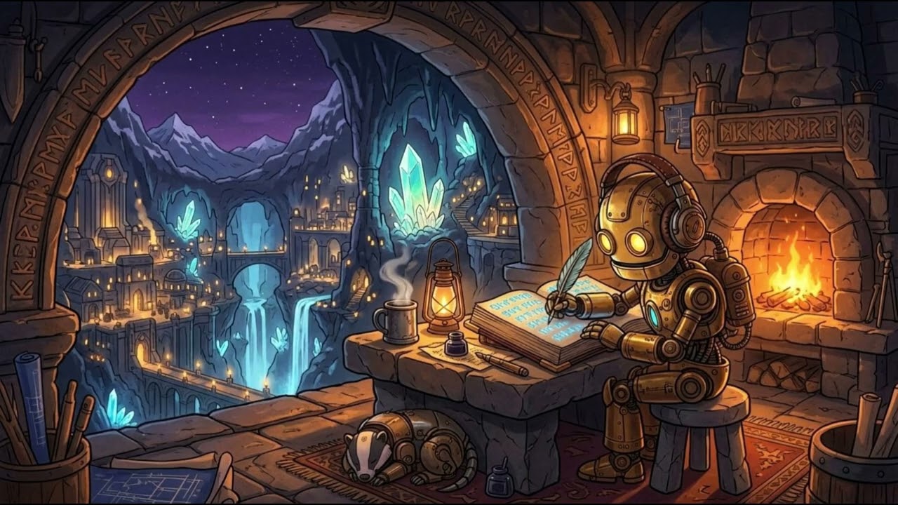 Beyond Lofi: Dwarven Lofi Vol. 1 ⚒️ Relaxing Fantasy Study Music [25 Min Loop] #lofi   #studymusic