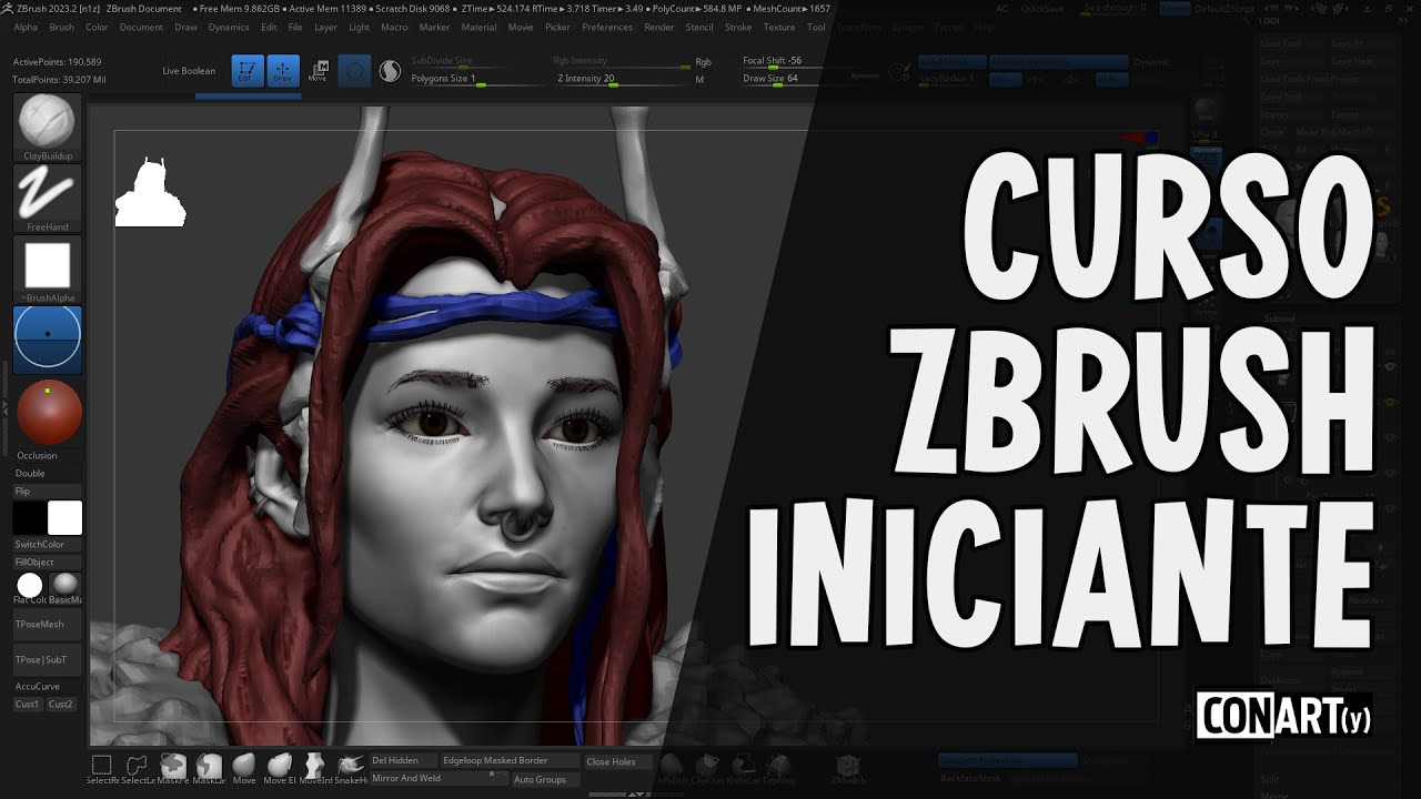 Aprenda Zbrush de uma vez por todas (para Iniciantes)
