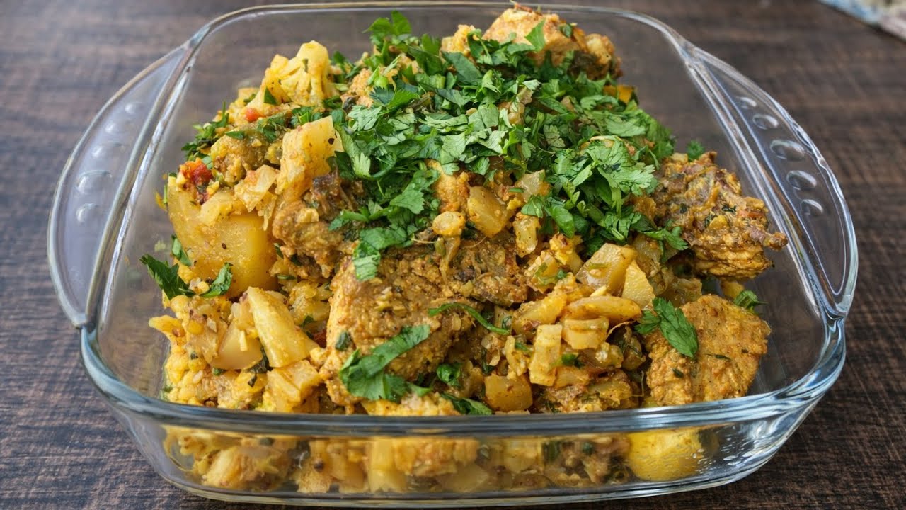 Aloo Gobi Chicken | Classic Desi Chicken Sabzi Recipe
