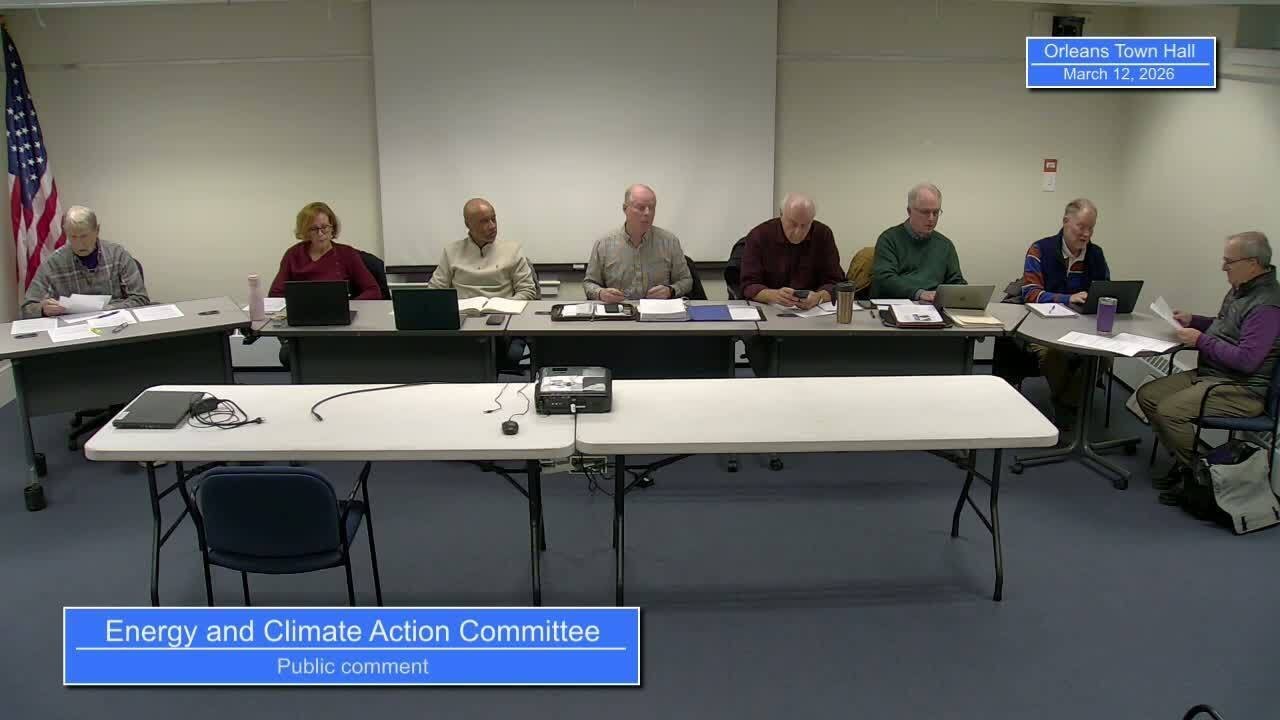 Energy and Climate Action Committee - March 12, 2026
