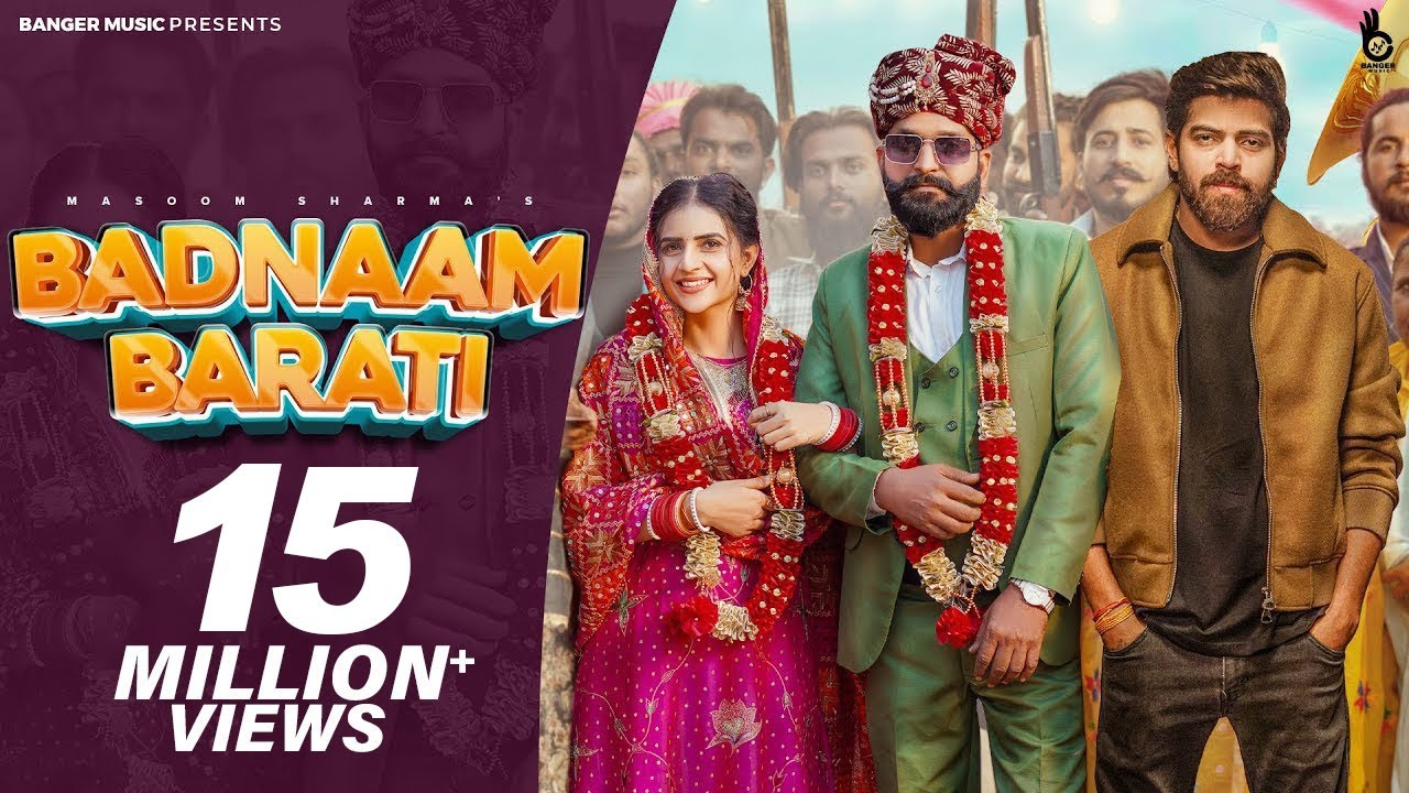 Badnaam Barati (Official Video) Masoom Sharma | Manjeet Mor, Shivani Yadav | New Haryanvi Song 2024