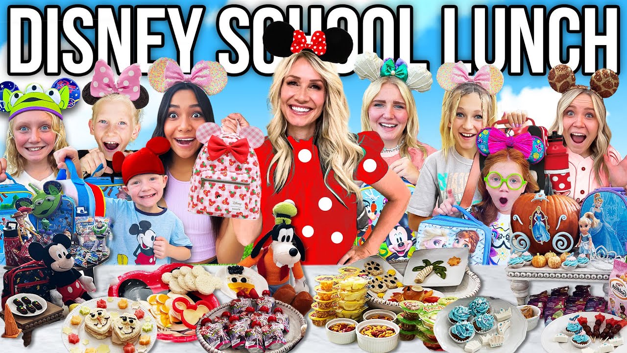 DISNEY SCHOOL LUNCH PLANNiNG and PREP for LARGE Family! MOM of 16 KIDS!!
