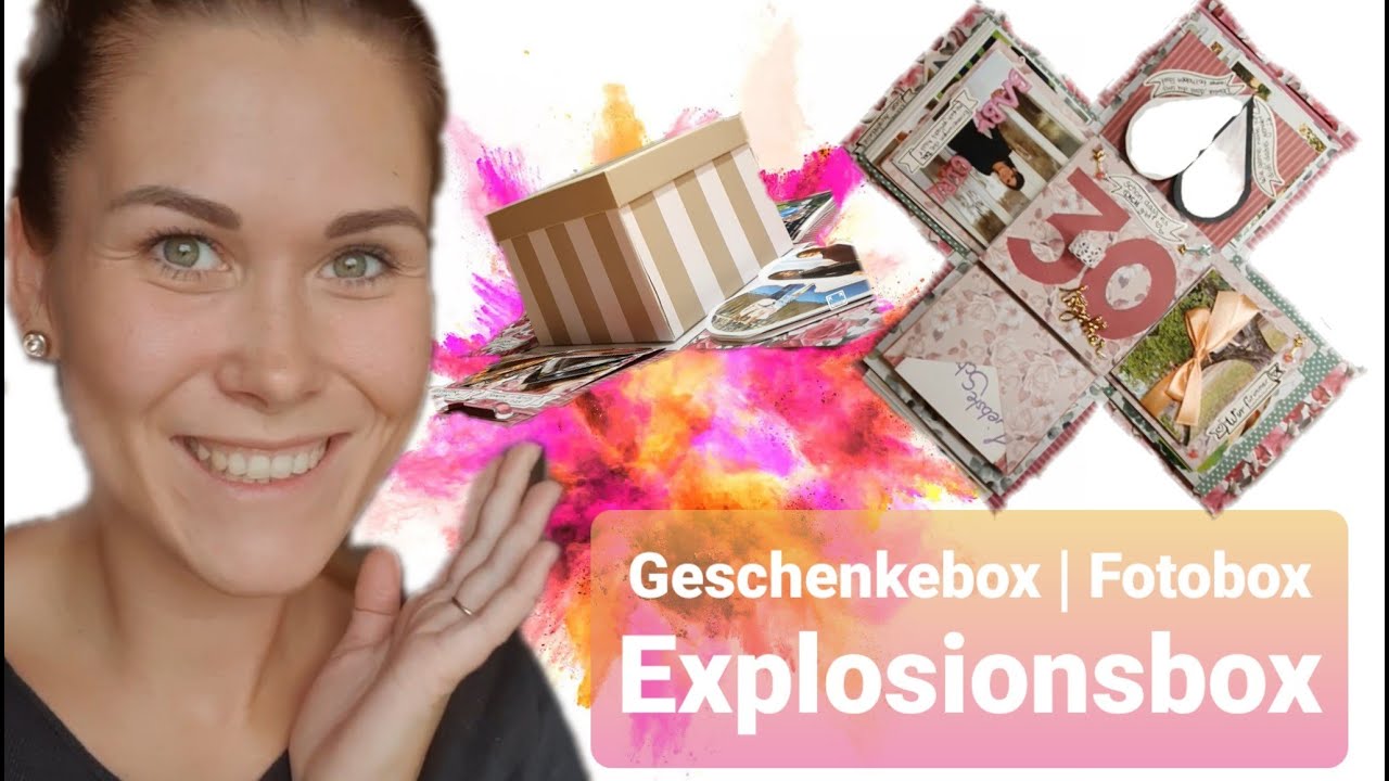 Explosionsbox | Geschenkbox | Fotobox basteln / gestalten | BiBis DIY
