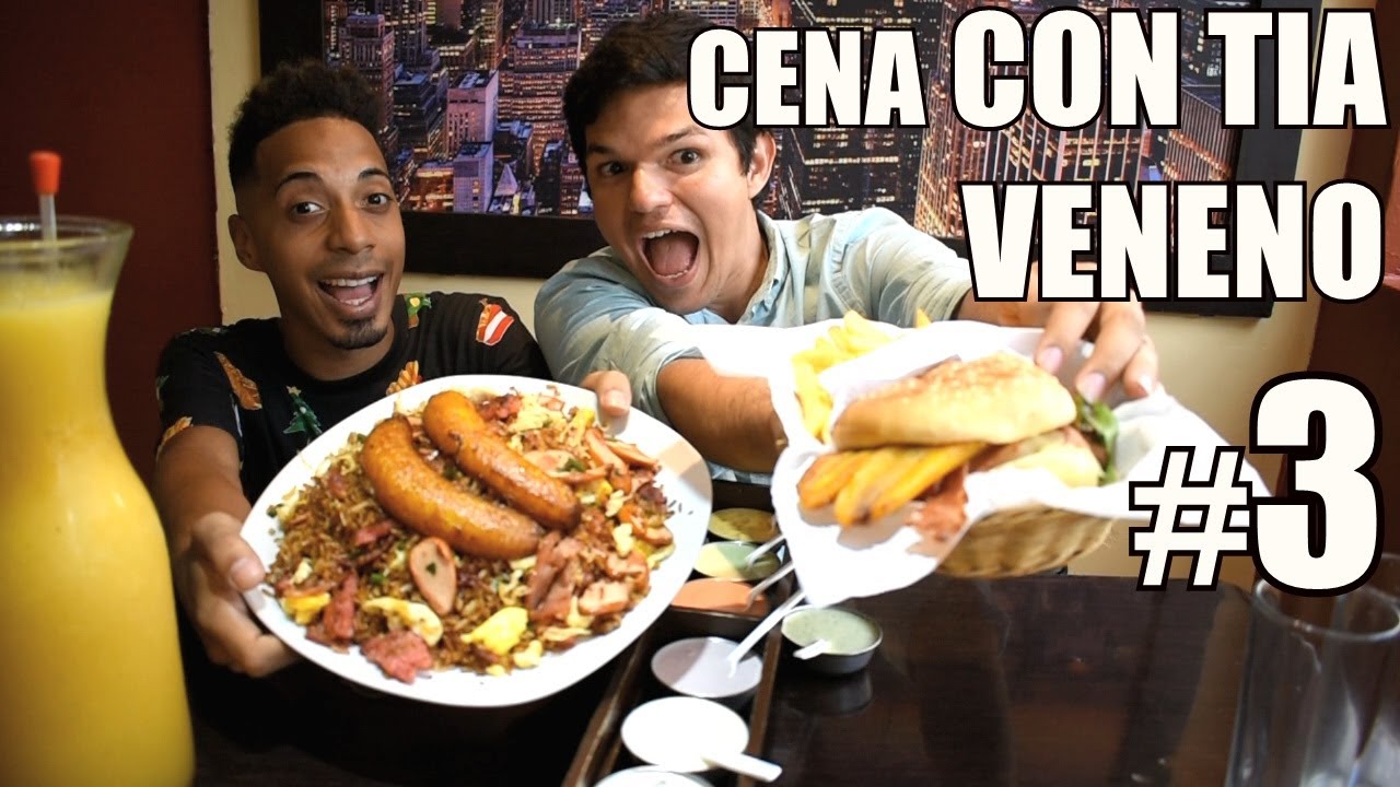Cena con TIA Veneno 3 ft. Dan Jackson en el Callao Peru, Mukbang
