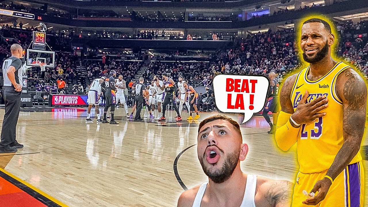 $10,000 COURTSIDE SEATS TO SUNS VS LAKERS GAME!! **Taunting Lebron James**