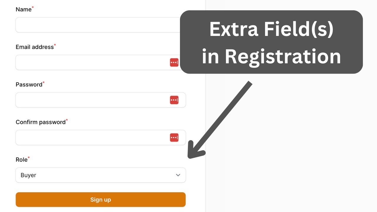 Filament Registration Form: Add Extra Fields