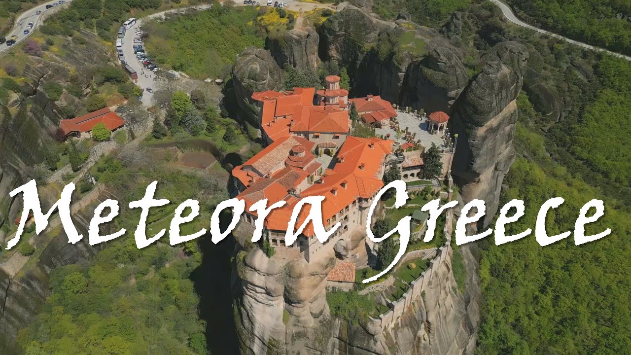 [4K] Meteora Monasteries in Greece, Aerial View🚁🌍