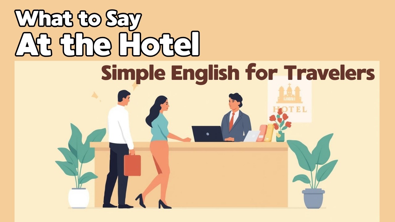 Hotel English You Actually Need (Check-In Like a Pro) | English Podcast For Beginner | Learn English