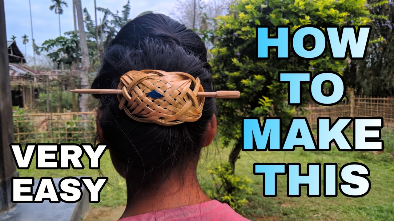 How to make a Bamboo Hair Clip || Very Easy to make ||Hair clip for women ||