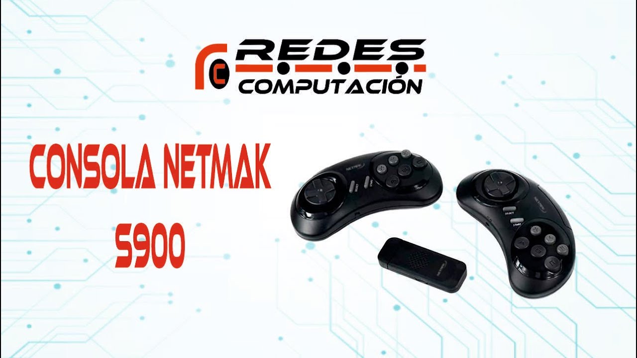CONSOLA DE JUEGO RETRO NETMAK NM-S900 HD 4K 16 BIT