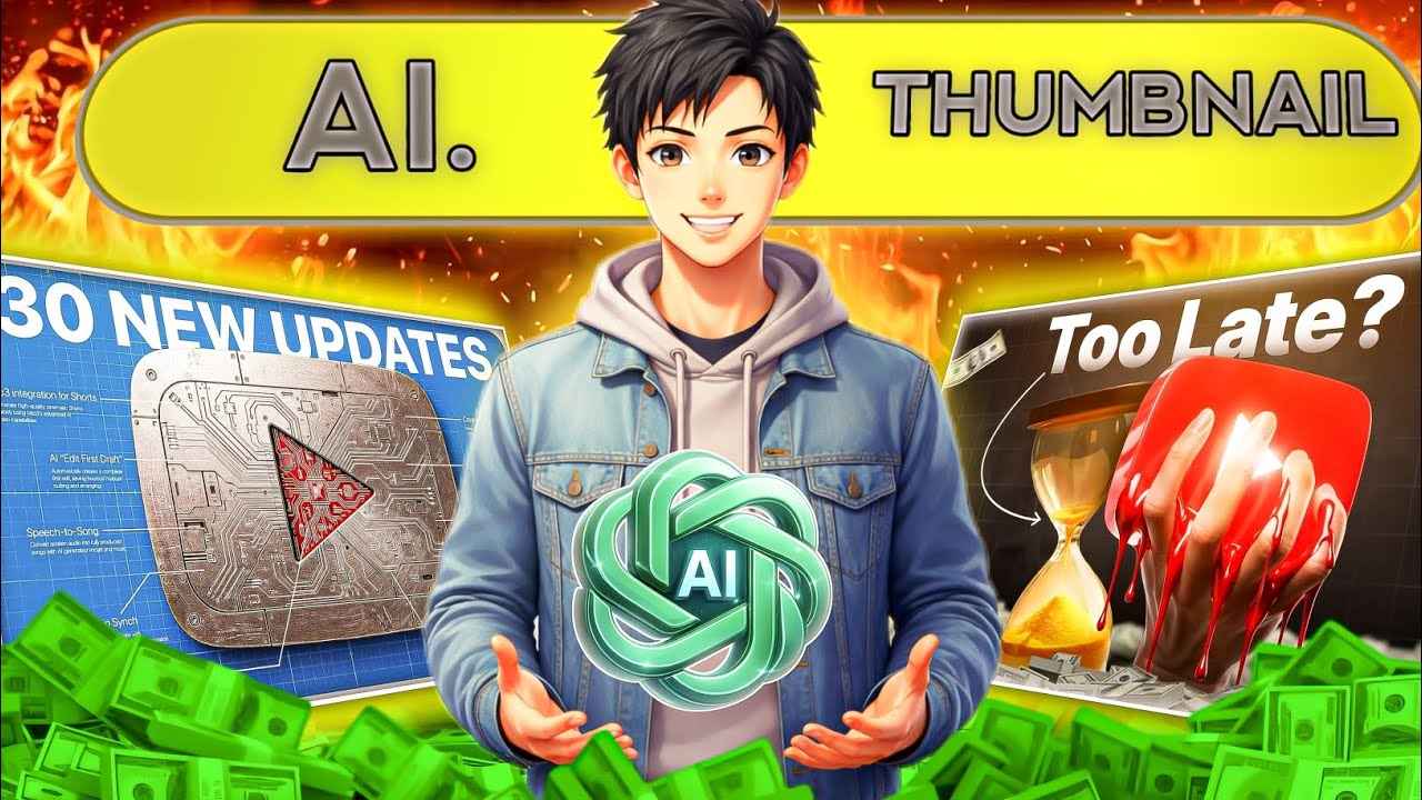 How to ai thumbnail one click 😱 AI se thumbnail kaise banaen#long video#AI