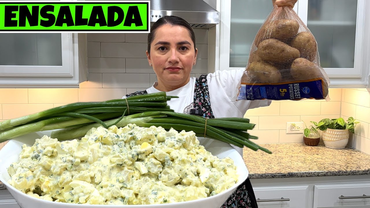 Hagamos ensalada navideña de papa para Navidad y Año Nuevo 🎄🥳