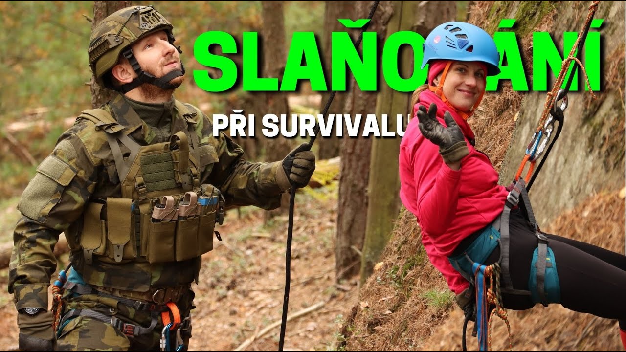 Překonávání překážek při SURVIVALU / Techniky slaňování