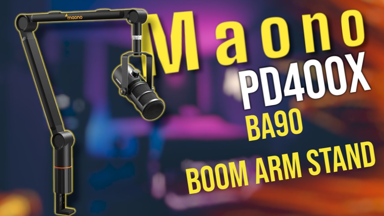 MAONO PD400X USB/XLR Dynamic Microphone & Maono BA90 Microphone Suspension Boom Arm Stand Review