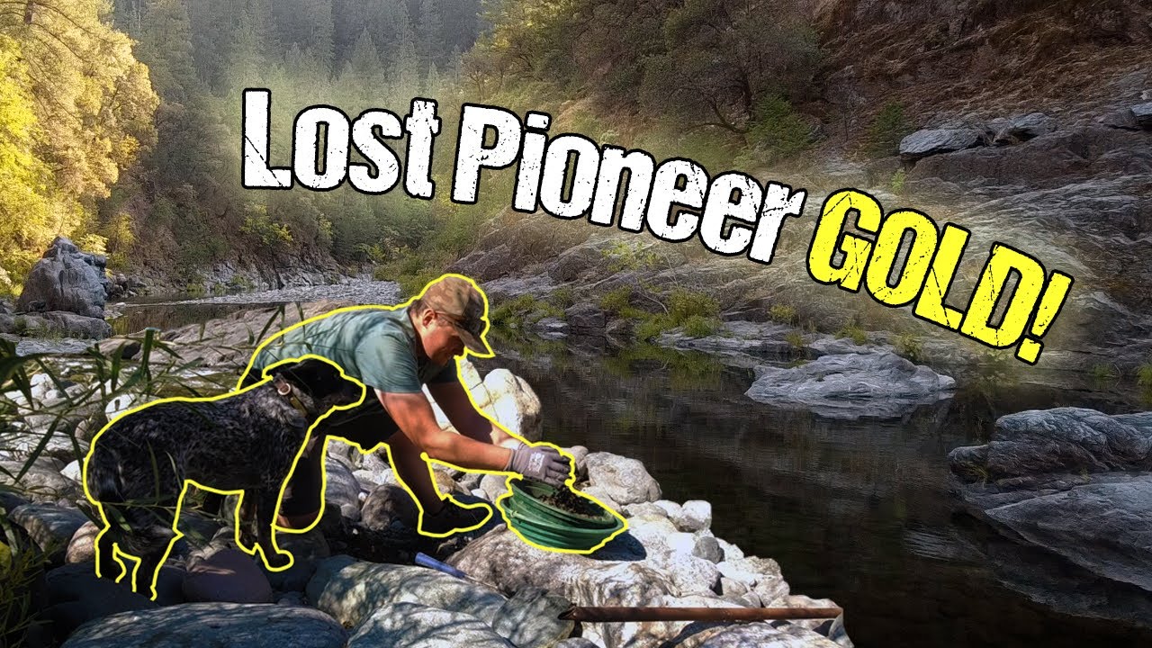 Gold Prospecting at the Base of a Hidden Hydraulic Mine!!