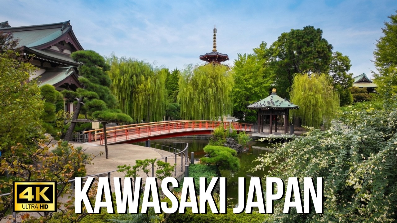 KAWASAKI JAPAN 4K ASMR Walking Tour - Kawasaki Daishi: Spiritual Temple & Nakamise【4K HDR】