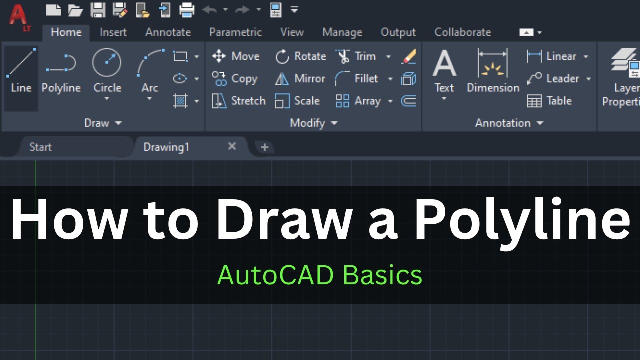 How to Draw and Create a Polyline - AutoCAD