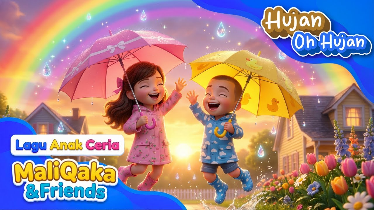 Hujan Oh Hujan 🌧️ | Lagu Anak Ceria Tentang Cuaca | Lagu Anak Indonesia