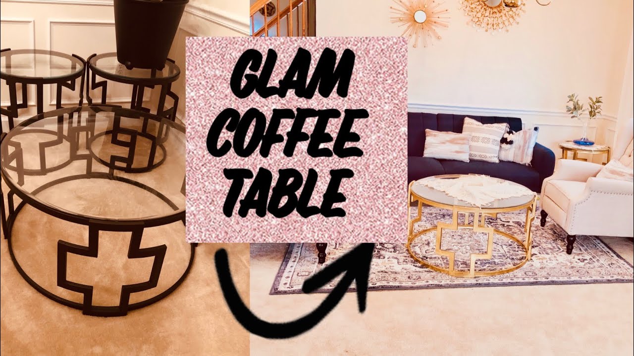 THRIFT FLIP | Glamorous coffee table, side tables transformation