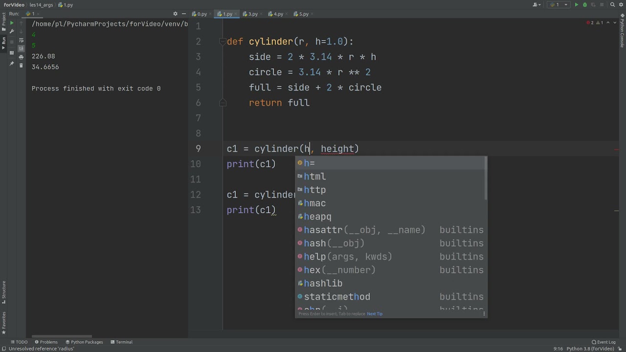 Урок 14. Параметры и аргументы функций. Язык Python