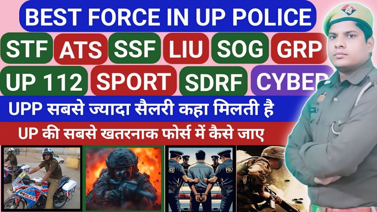 BEST FORCES IN UP POLICE, यूपी पुलिस से डेपुटेशन  | STF | ATS | SOG | UPSSF | LIU | UP112| GRP |