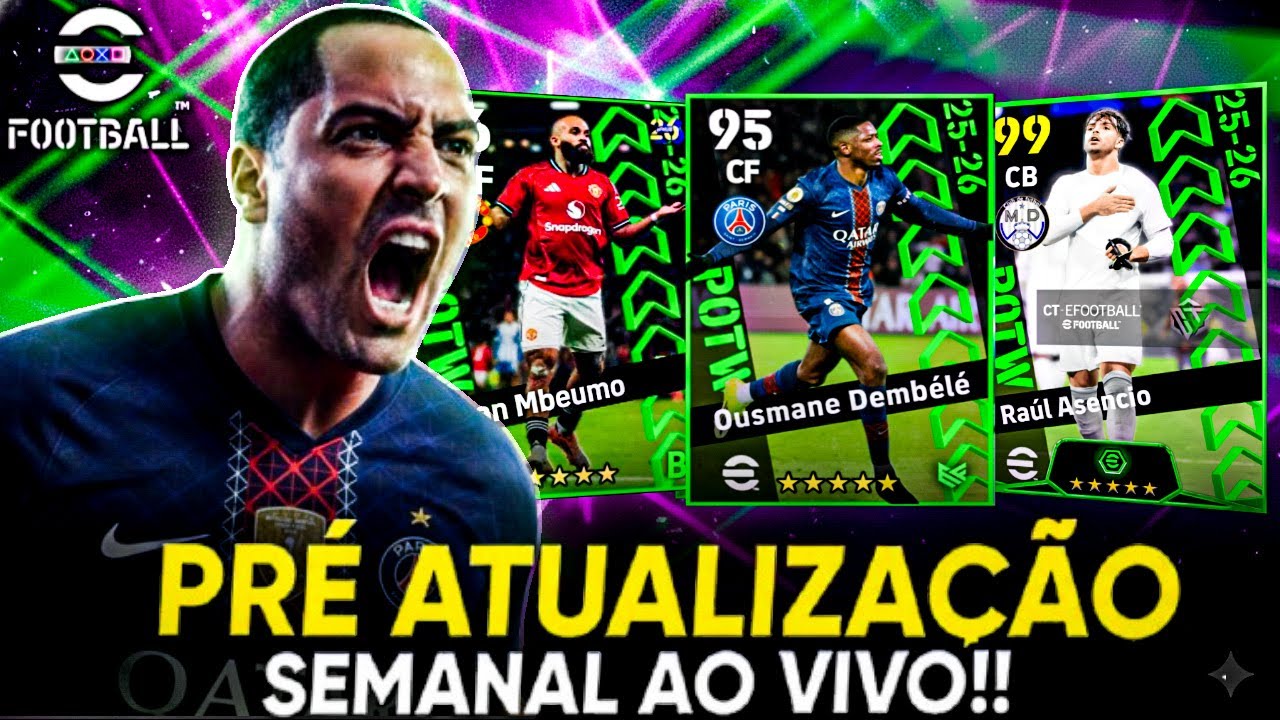 🔴 EFOOTBALL 2026 - PRE ATUALIZAÇÃO SEMANAL / TERMINANDO OS EVENTOSS SEMANAL AO VIVO!