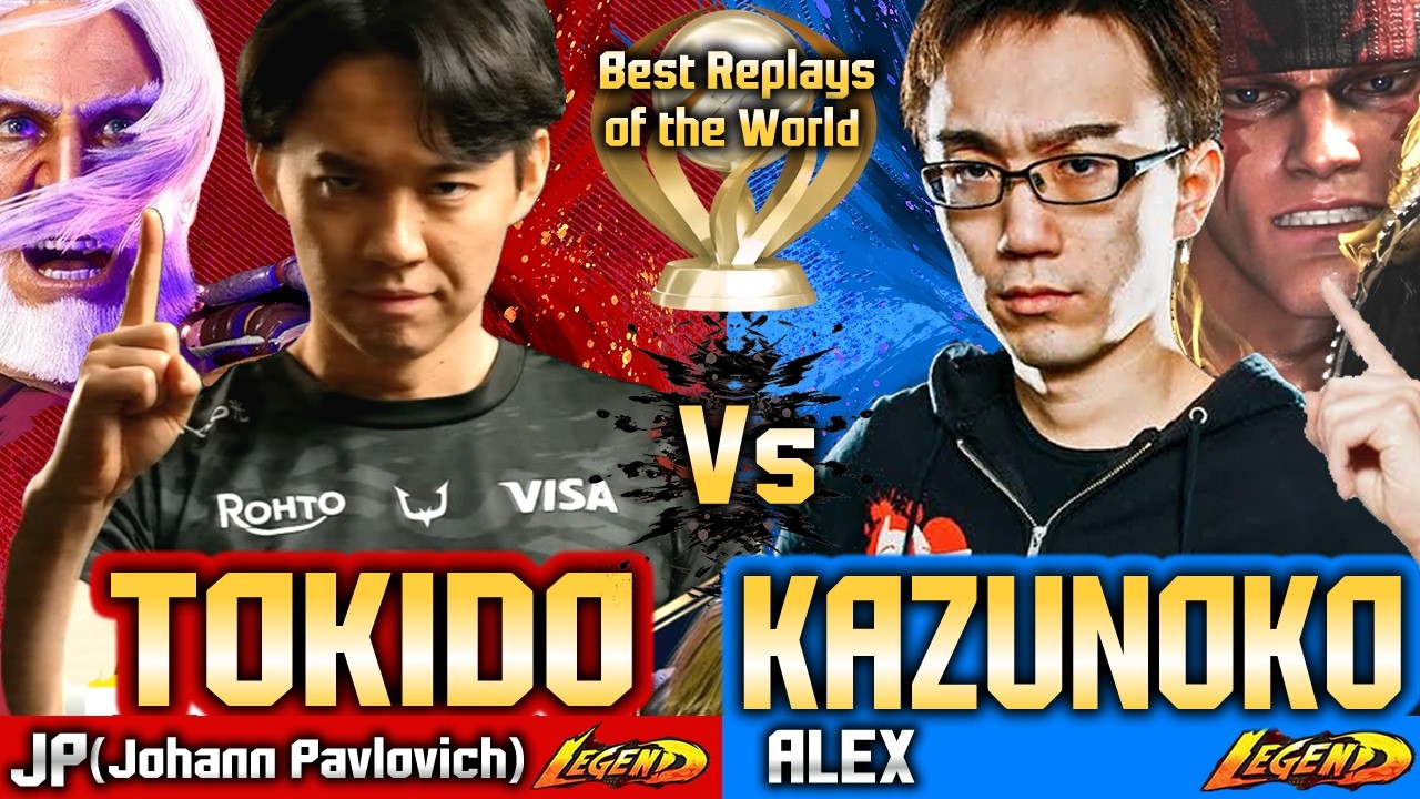 🔥SF6 Alex (KAZUNOKO) vs (TOKIDO) JP🔥Street Fighter 6 Gameplay High Level