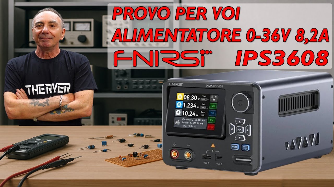 137 PROVO PER VOI ALIMENTATORE FNIRSI 0-36V 8,2 A TEST COMPLETO #elettronica #alimentatore