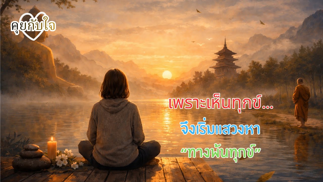 คุยกับใจ | เพราะเห็นทุกข์…จึงเริ่มแสวงหาทางพ้นทุกข์  #podcast #ธรรมะ #คุยกับใจ #สมาธิ #เยียวยาใจ 