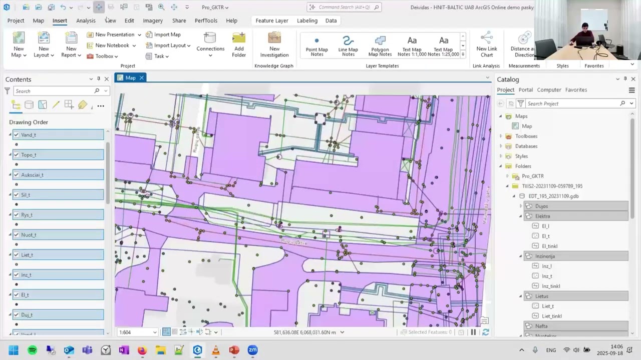 Topografinių duomenų vaizdavimas su ArcGIS: GKTR simbolių taikymas