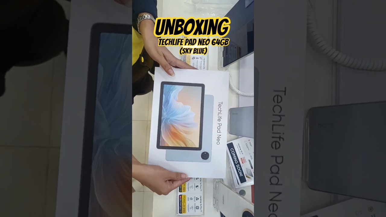Unboxing TECHLIFE PAD NEO 64GB | SKY BLUE 💙 #techlife #realmepad #shorts