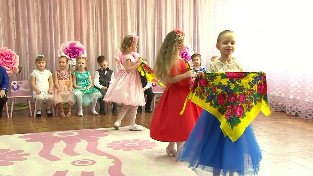 Танец с платками. Подготовительная группа. ДОУ 62. г. Старый Оскол .