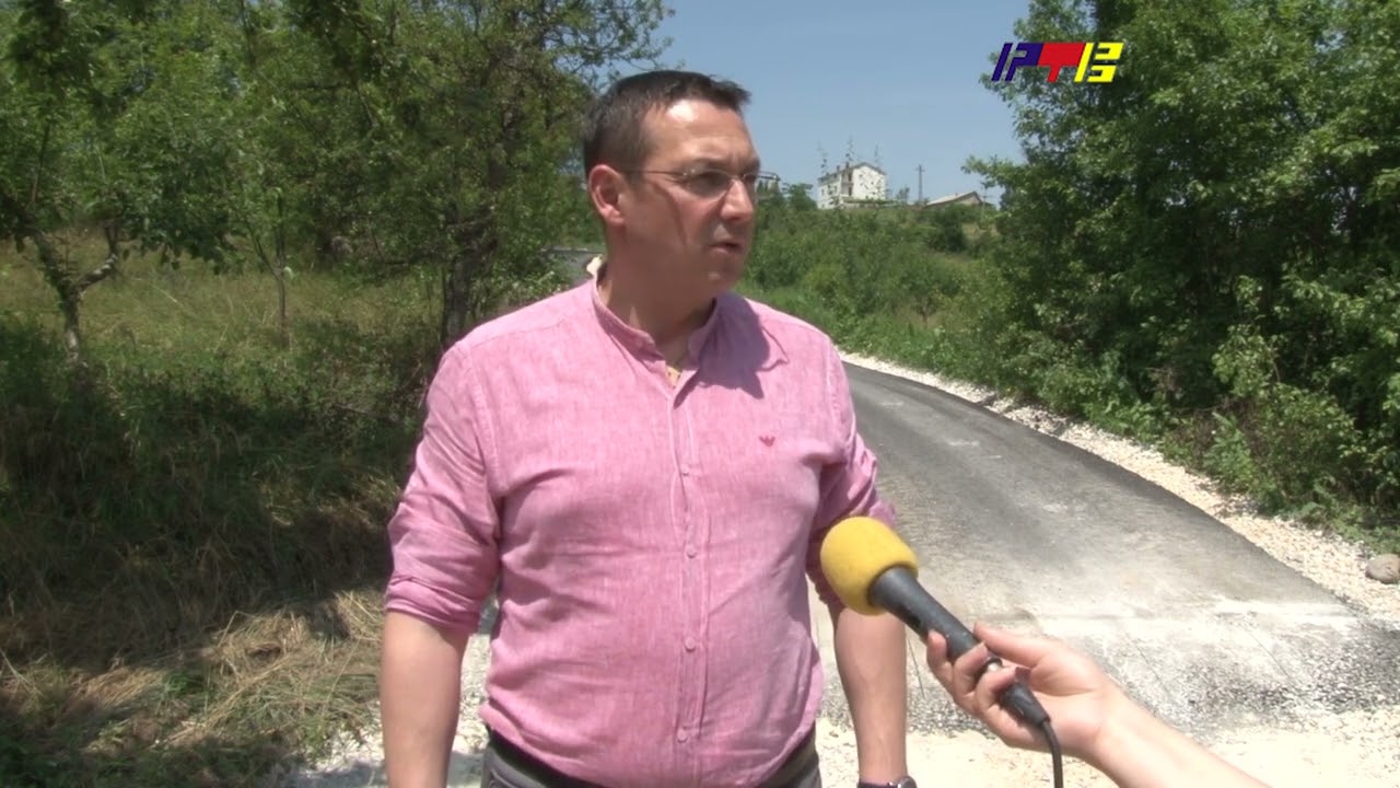 Asfaltiranje puta u selu Kunovo u Vladičinom Hanu /RTV Vranje/ 29.6.2023