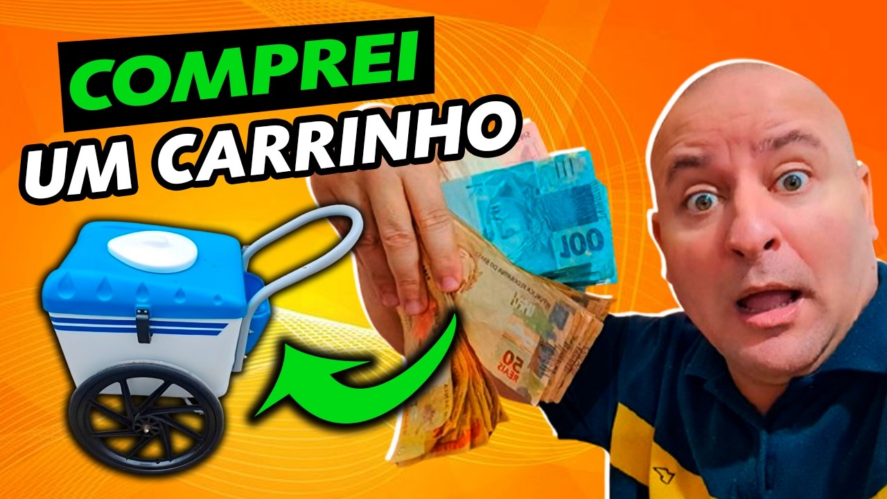Investi nesse CARRINHO de Sorvete para Vender GELADINHO GOURMET na Rua.