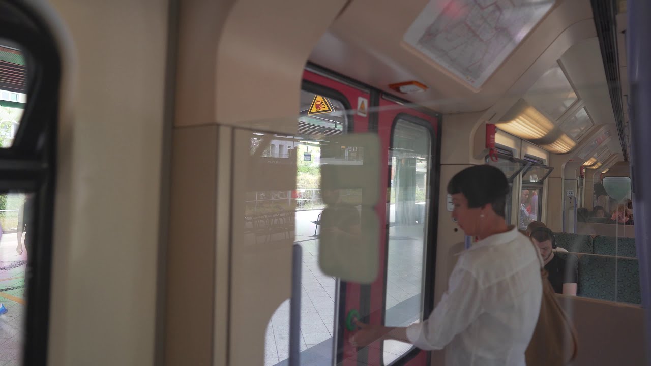 Germany, Berlin, S-Bahn train ride from Jungfernheide to Witzleben
