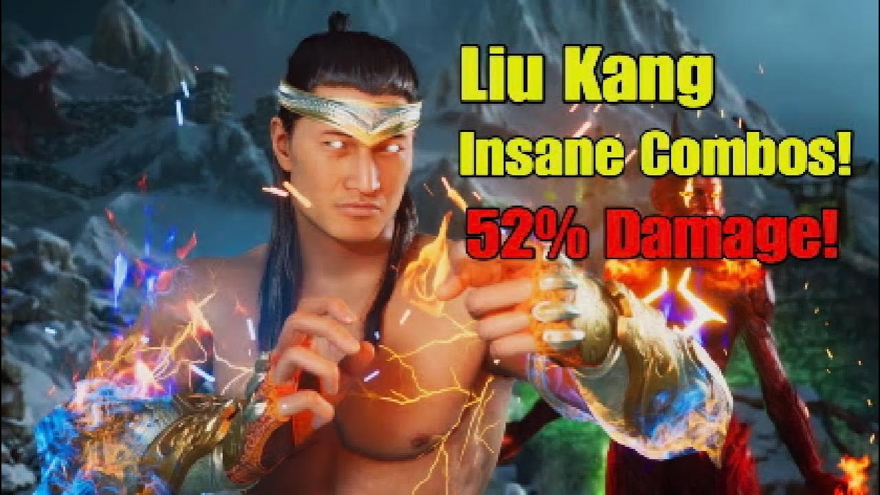 MK1 God Fire Liu Kang Insane Combos!