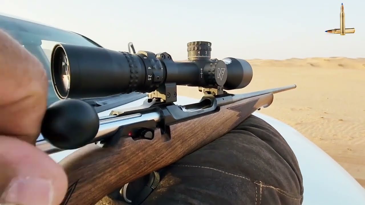 رماية مسافة 700 y بندقية انشز 300 anschutz 300 win mag