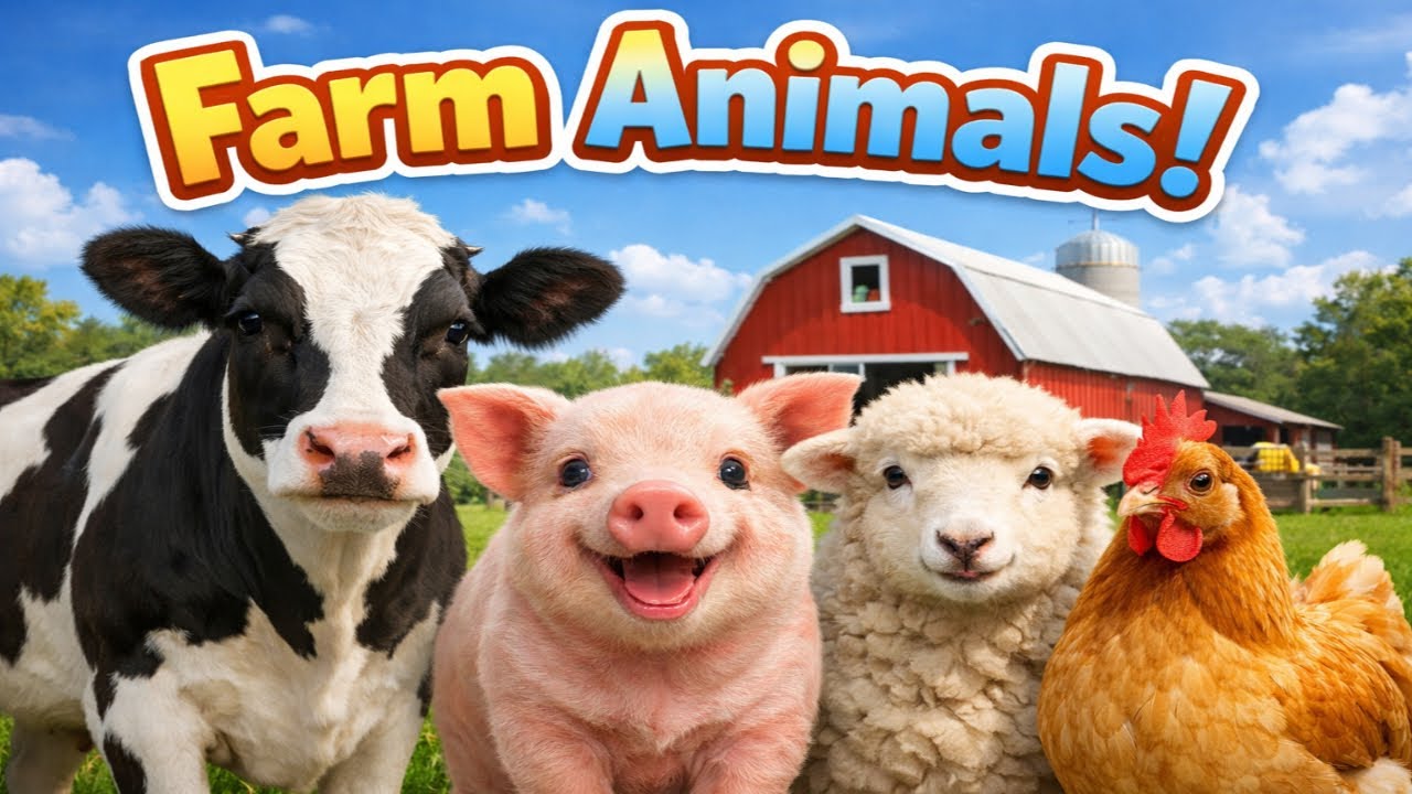 Farm Animals Vocabulary | Farm Animal Names in English with Pictures