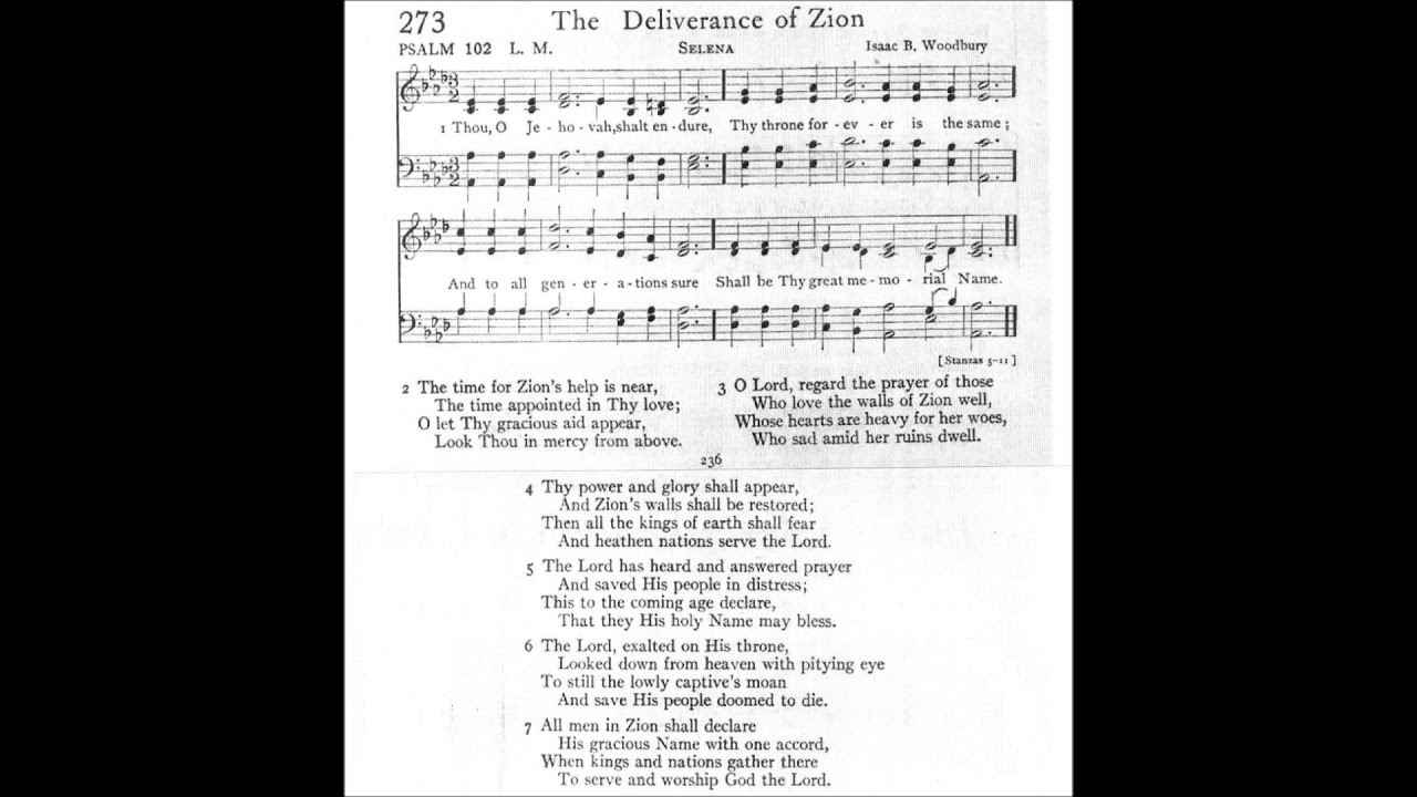 Thou, O Jehovah, Shalt Endure (Selena)