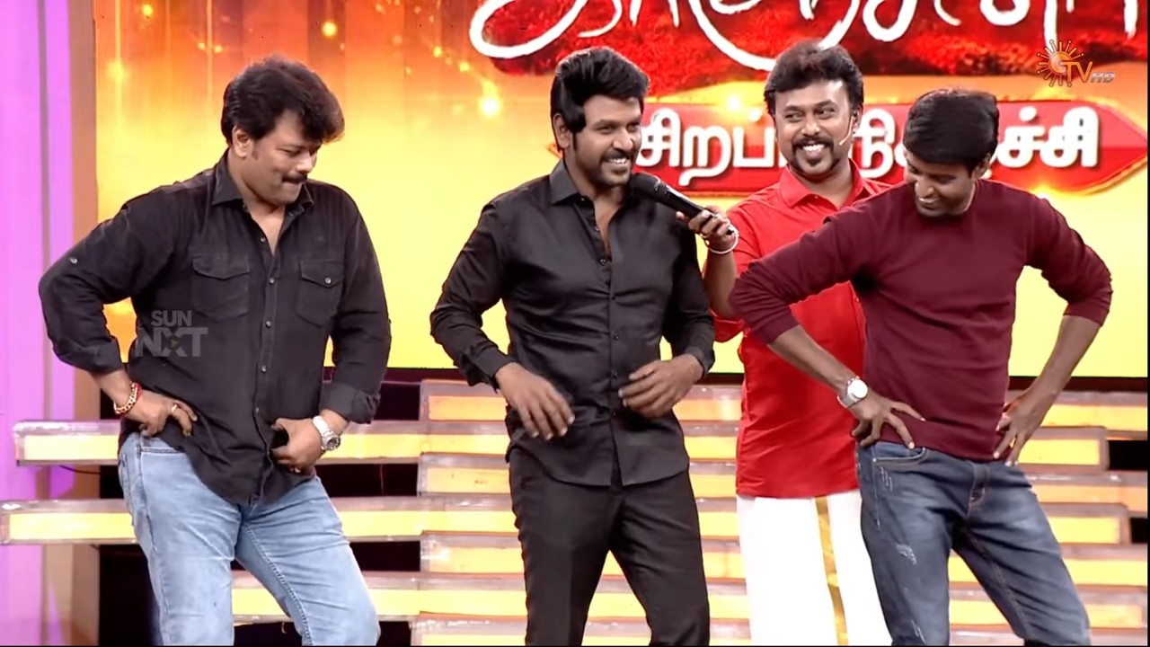 Raghava Lawrence's fun dance class with Sriman & Soori | Throwback | Sun TV