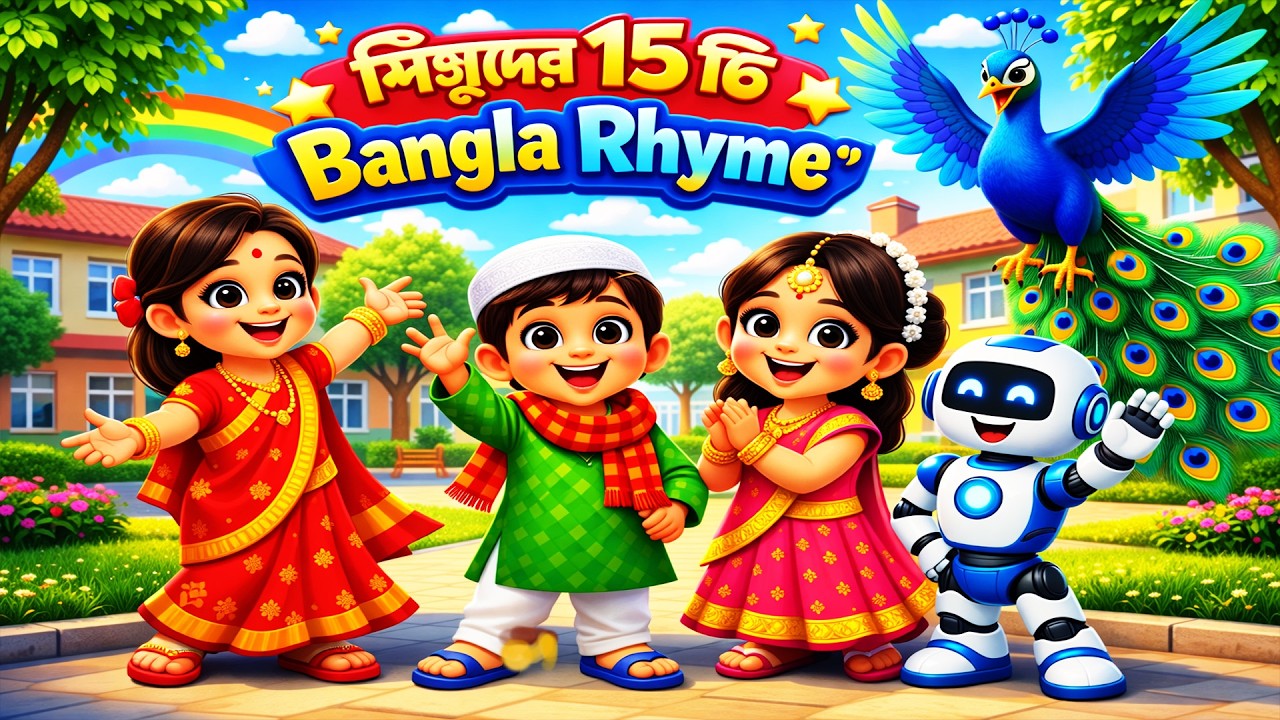 শিশুদের 15 টি বাংলা ছড়া  II3d bangla rhymes lI  5 Secrets to Making Your Kids Love Bangla Rhymes