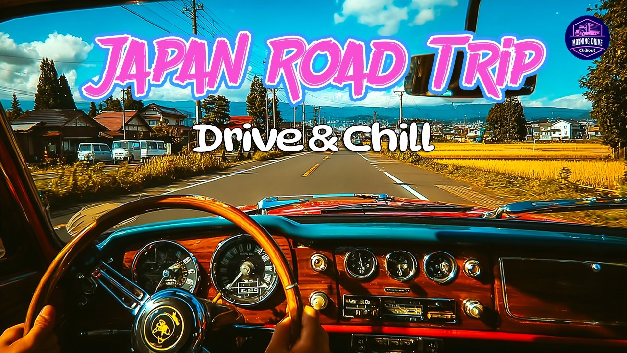 Morning Music for Positive Energy ☀️ Japanese Road Trip Vibes – Guitar & Sax Instrumental Chill