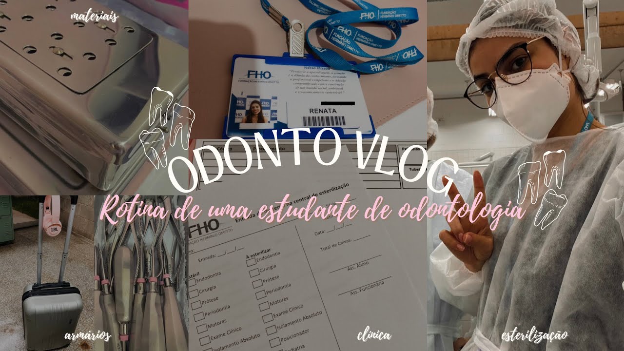 ODONTO VLOG - rotina de uma estudante de odontologia ✨🦷