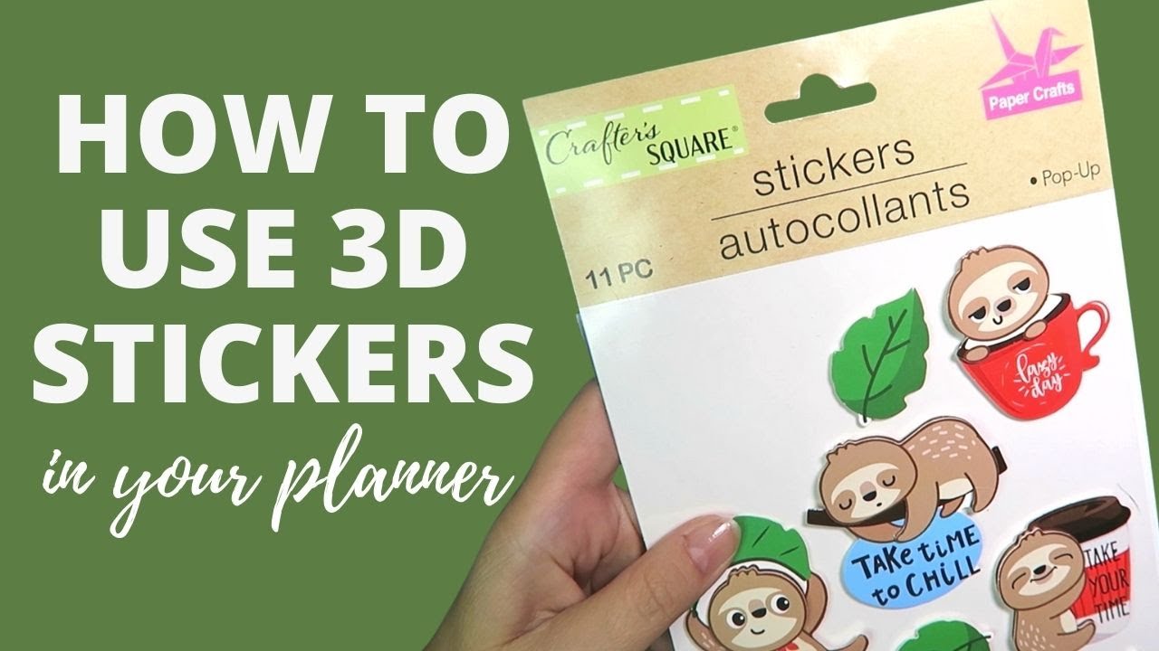 How to Use 3D Stickers in your Planner - Dollar Tree Hacks - Planner Tips & Tricks for Beginners